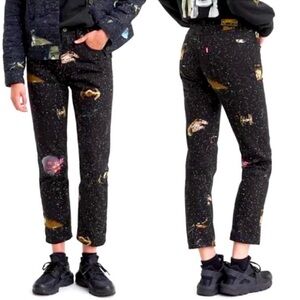 LEVIS STAR WARS JEANS 501 ORIGINAL NWOT SIZE W24 L26 BLACK LEVI STARWARS